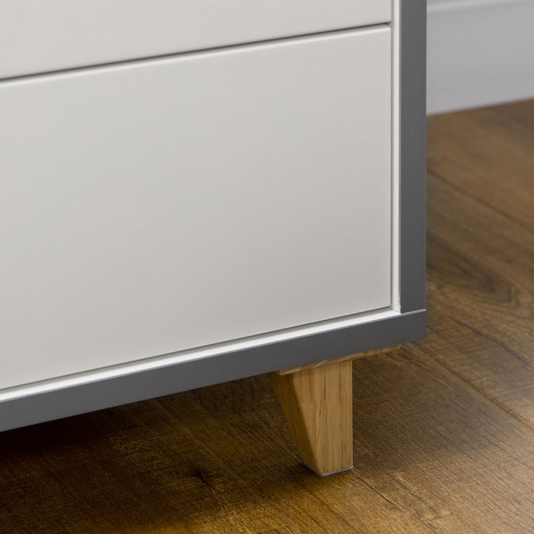 MCL Wardrobe with 2 Doors, 2 Drawers, Hanging Rail, Shelves for Bedroom Clothes Storage Organiser, 89x50x185cm, White