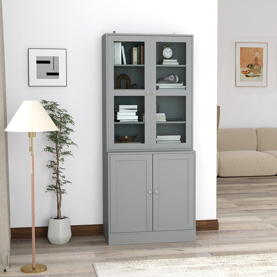 MCL Double Storage Display Cabinet - Grey