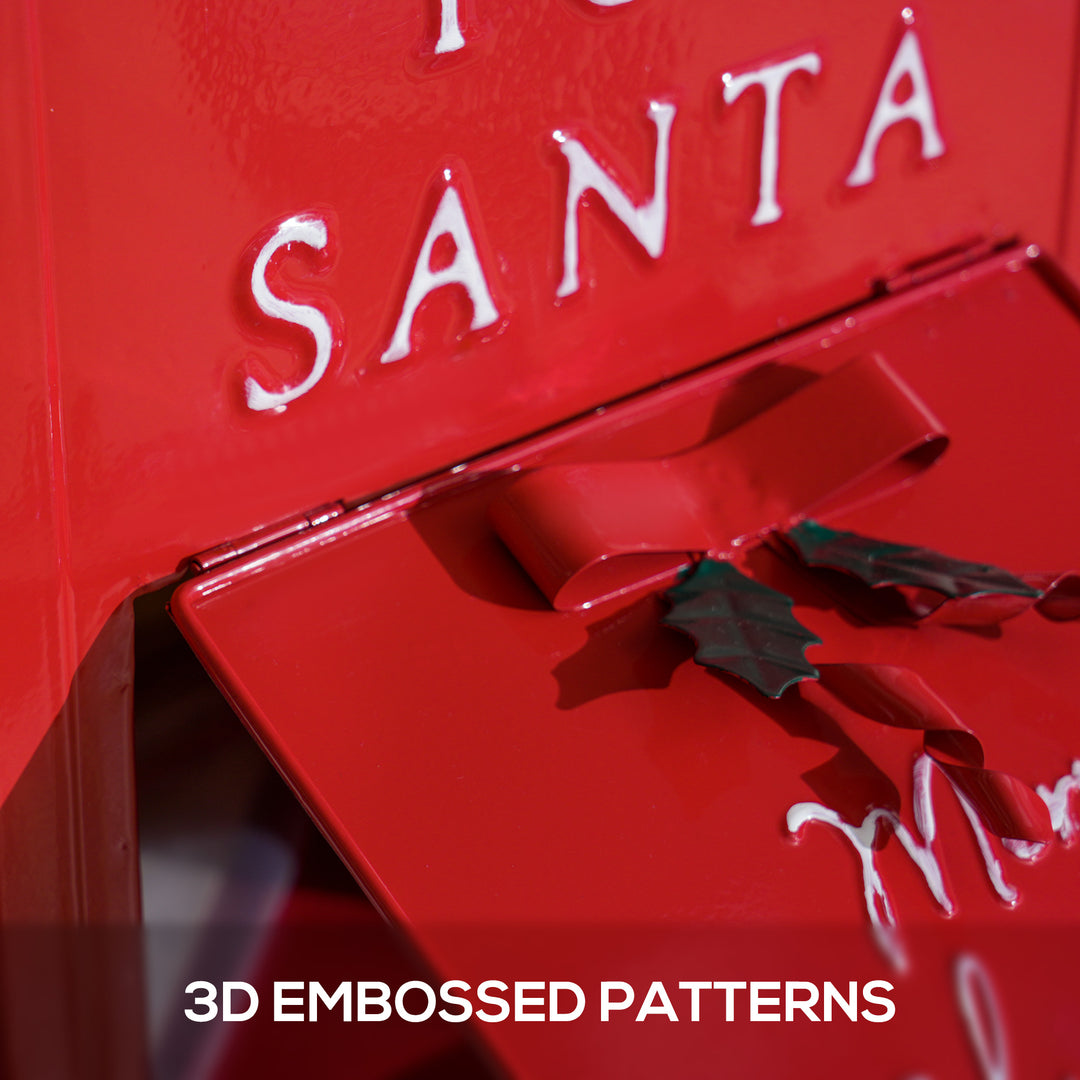 A5 Christmas Letter Postbox - Red/White