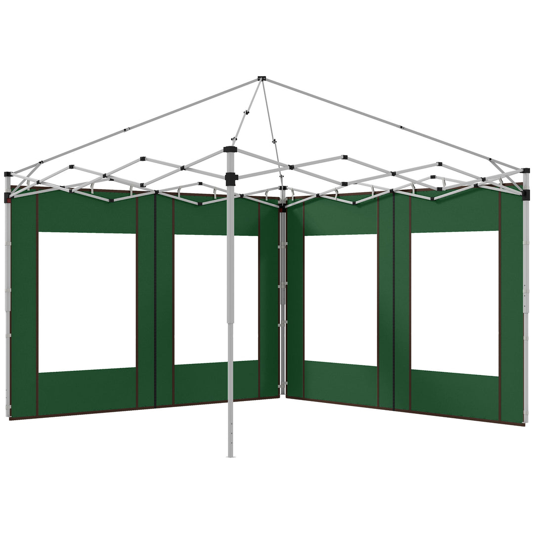 Set of Two 295cm Replacement Canopy Walls - Green