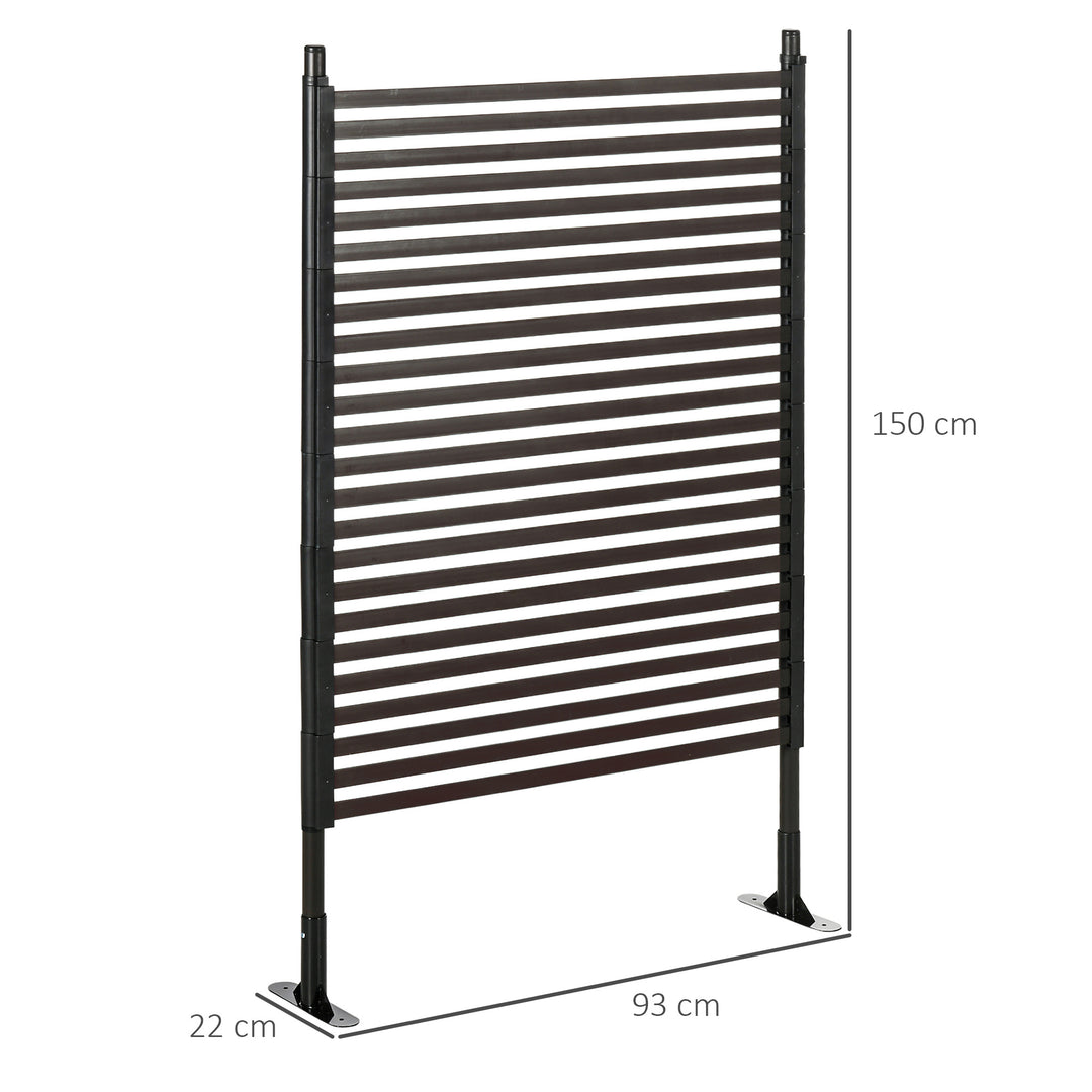Garden Fence with 2 Standing Ways for Hard &amp; Soft Ground, Decorative O