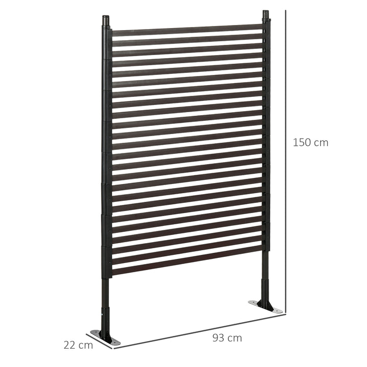 Garden Fence with 2 Standing Ways for Hard &amp; Soft Ground, Decorative O