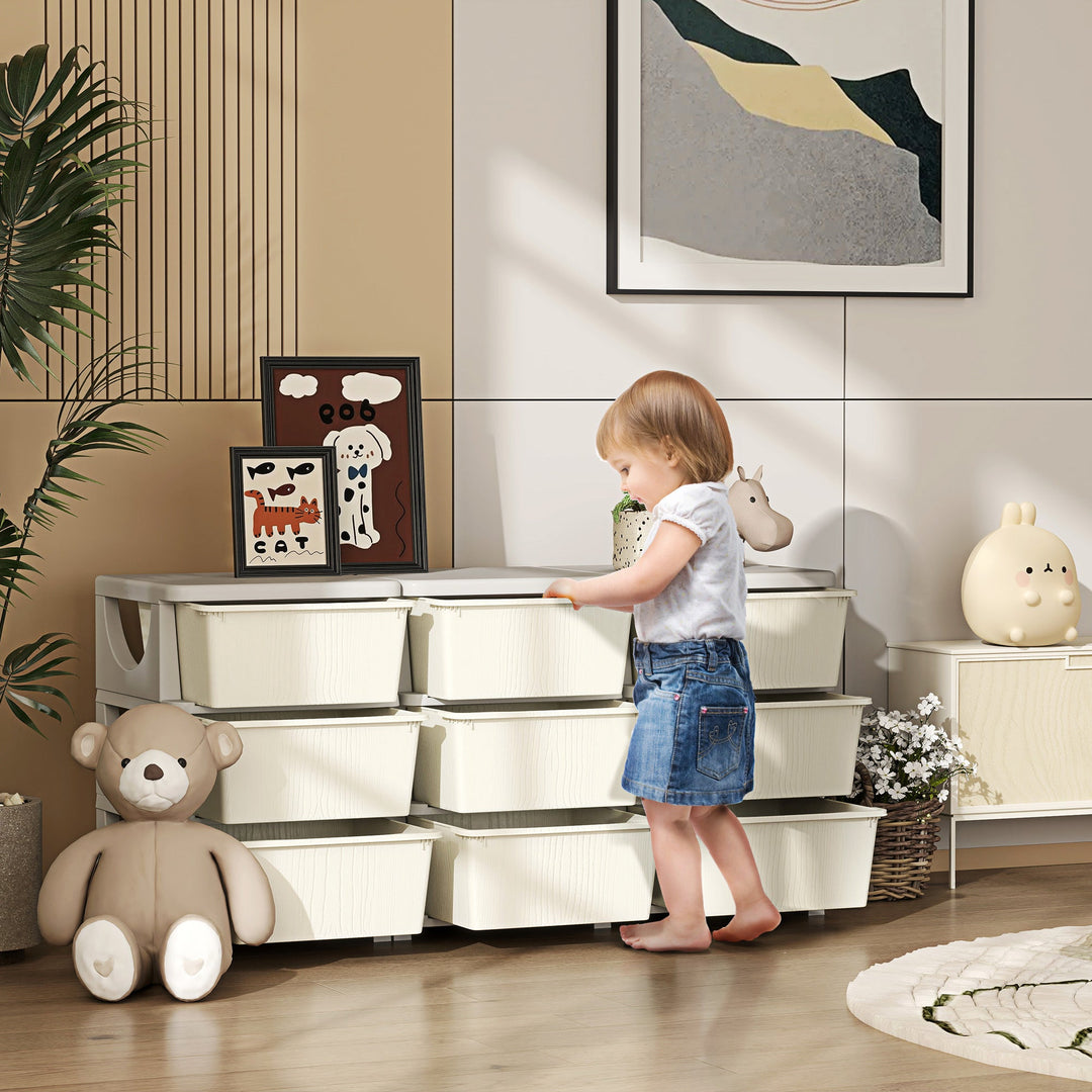 Kids Storage Unit, with Nine Drawers