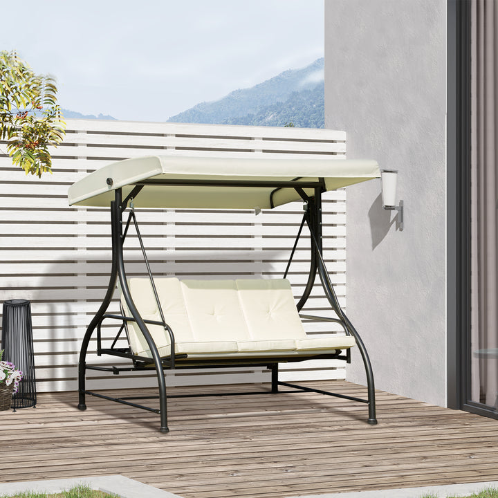 Outsunny Swing Chair, Comfortable Seating for Garden, 185Lx125Dx173H cm, Weather