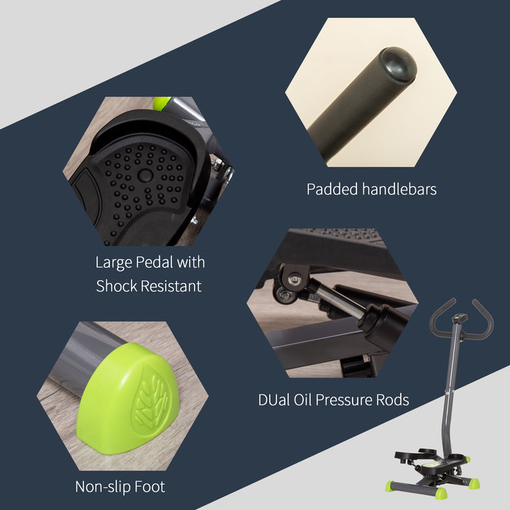 MCL Twister Stepper, Step Machine with Adjustable Resistance, LCD Screen - Grey