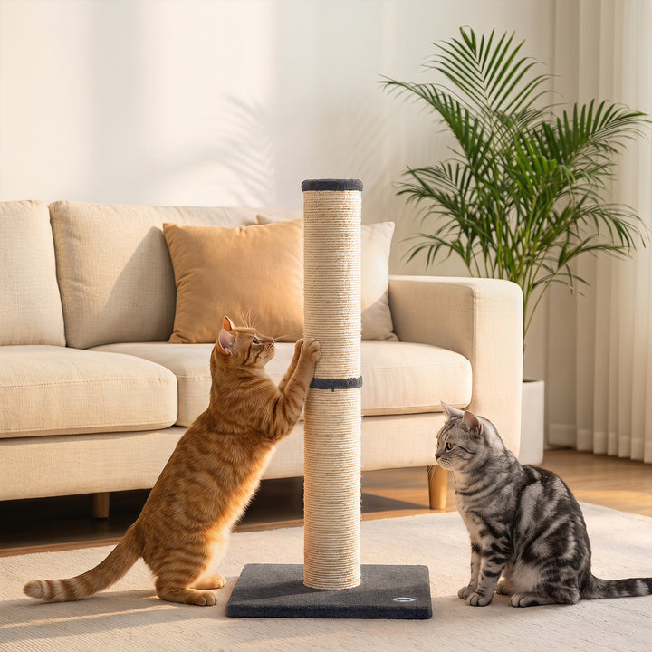 Cat Scratching Post, 80cm Tall Cat Scratch Post with Sisal Rope - view 2