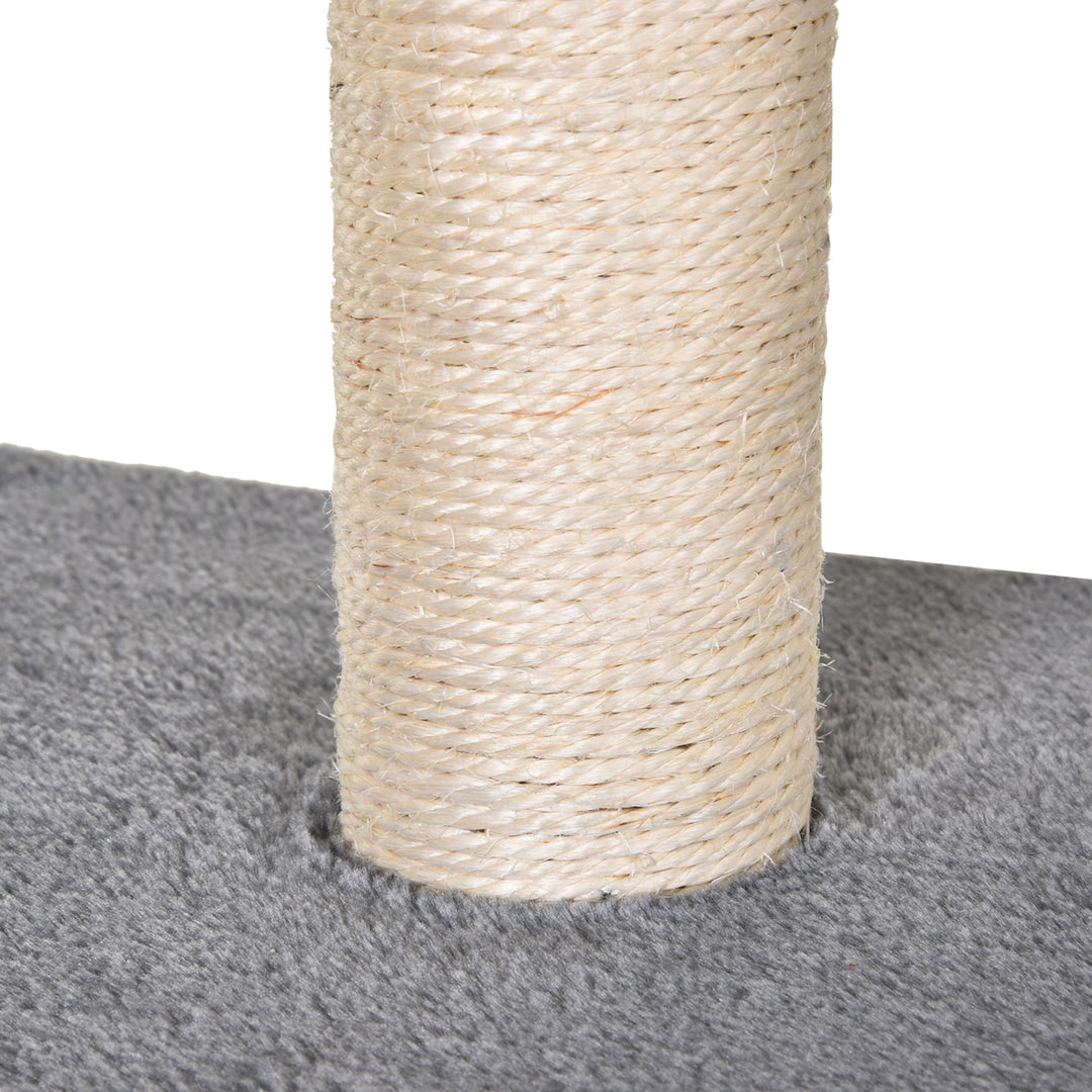 130cm Cat Tree for Indoor Cats Activity Center with Condo Scratching Post Ladders Kitty Climbing Tower Relaxing Playing