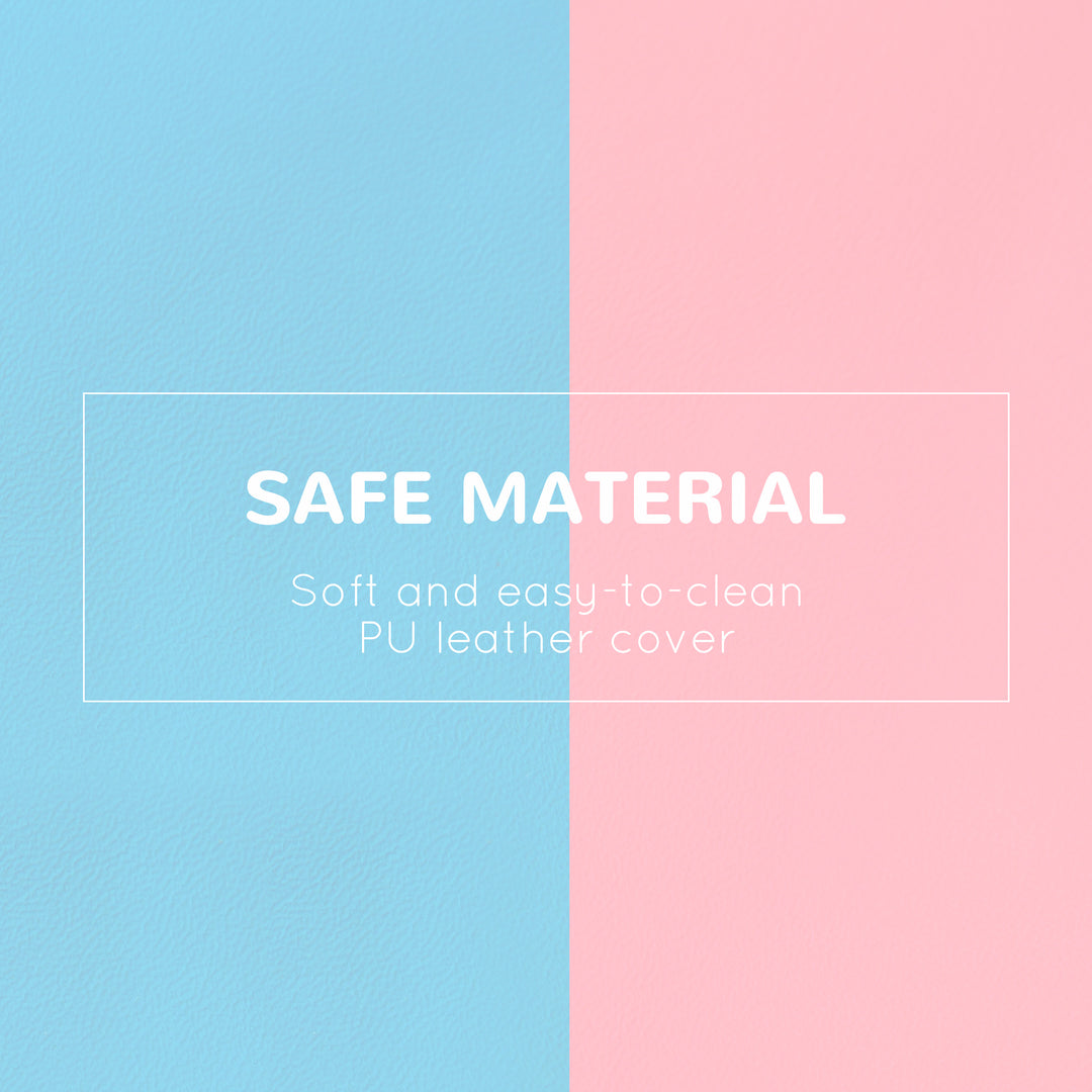 2-piece Soft Play Set, Baby Foam Climber Block for Toddler 1-3 Years, Pink Blue