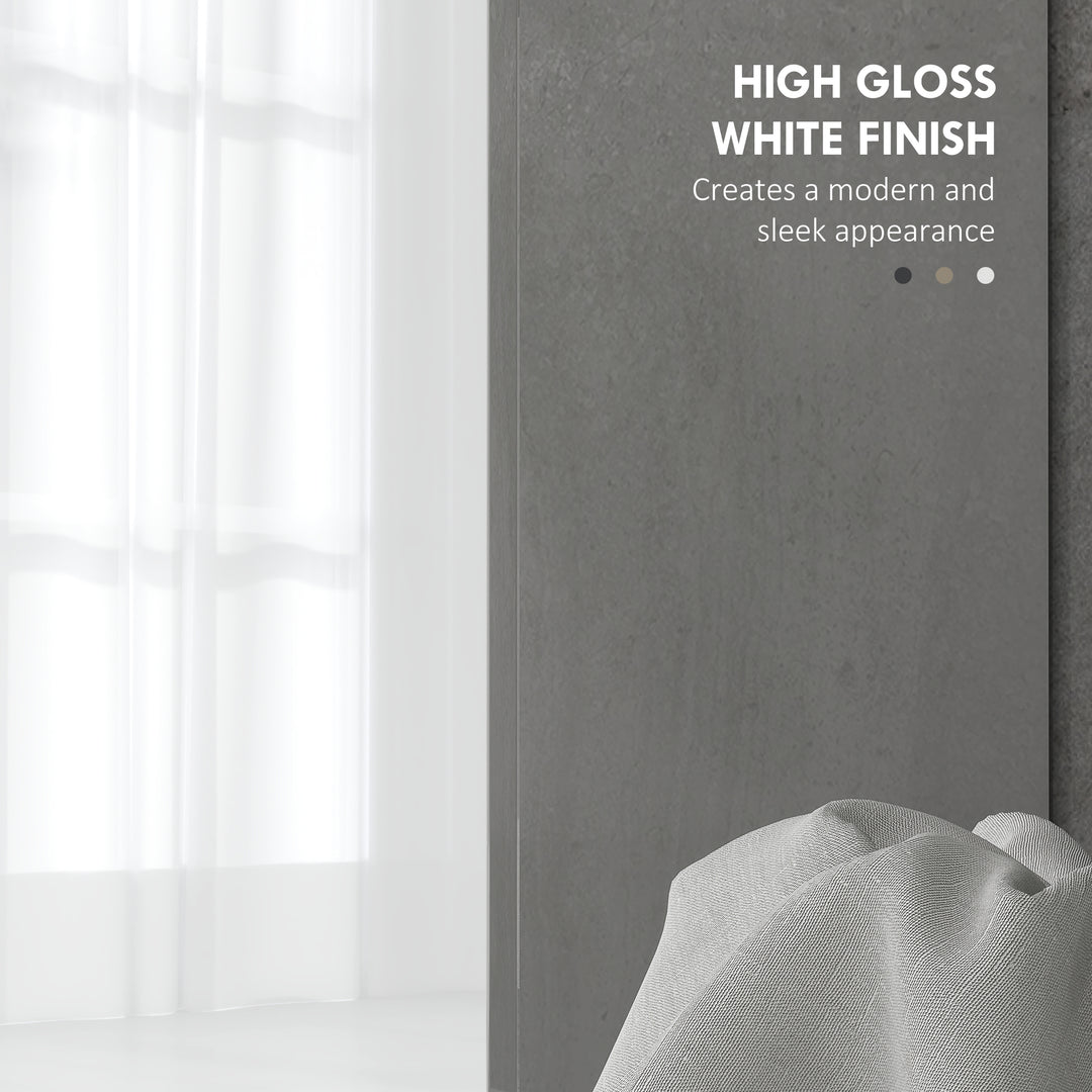 Modern Under-Sink Bathroom Cabinet - High Gloss White