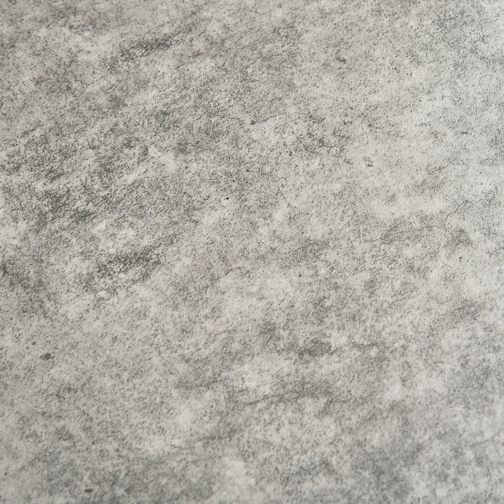 MCL Side Table, 3 Tier End Table with Open Storage Shelves for Living Room, Bedroom, Cement Colour