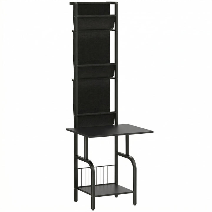 Vinyl Record Player Stand Record Storage with Player Stand Oxford Fabr