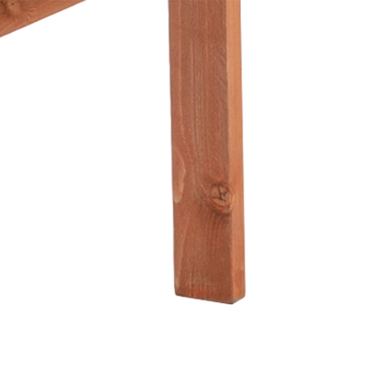 2-Seater Fir Wood Bench w/ Centre Table
