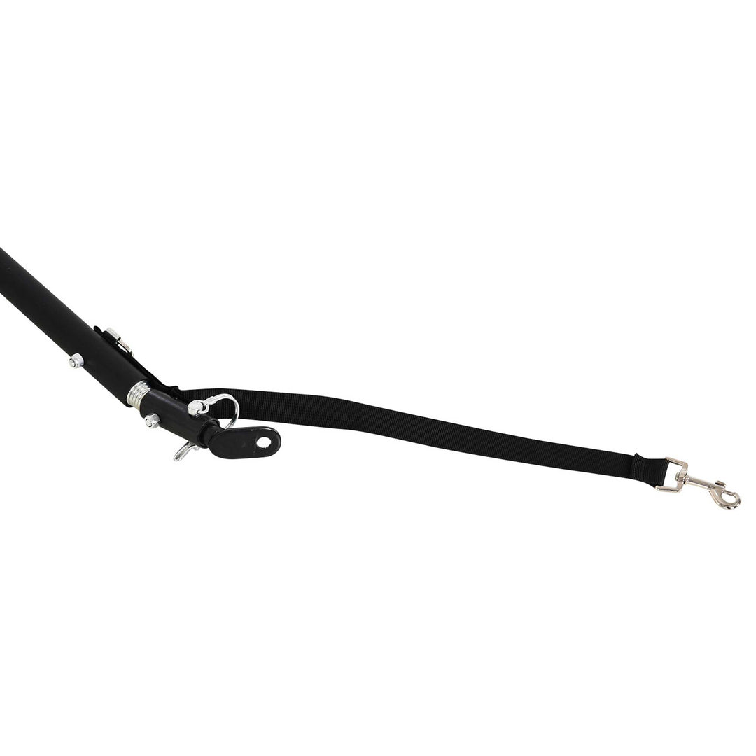 MCL Bike Cargo Trailer in Steel Frame Extra Bicycle Storage Carrier with Hitch-Black