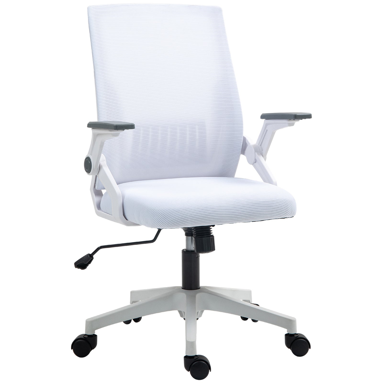 Office Chair, with Lumbar Support - White