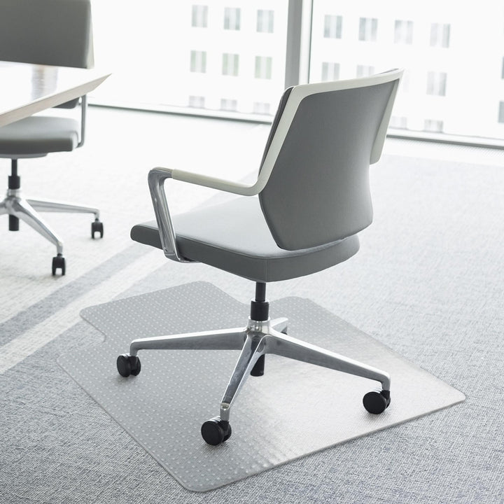 MCL Office Chair Mat for Carpeted and Hard Floor, 90 x 120 cm Clear Computer Desk Chair Mat, BPA and Phthalate Free, Non-Slip Floor Protector for Home Office