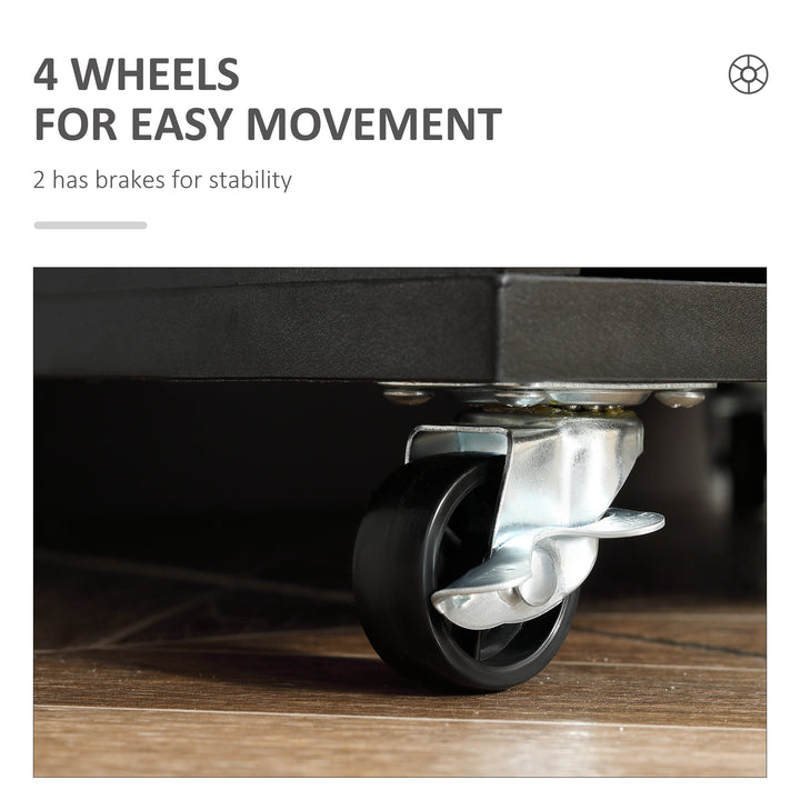 MCL Seven-Drawer Filing Cabinet, with Wheels - Black