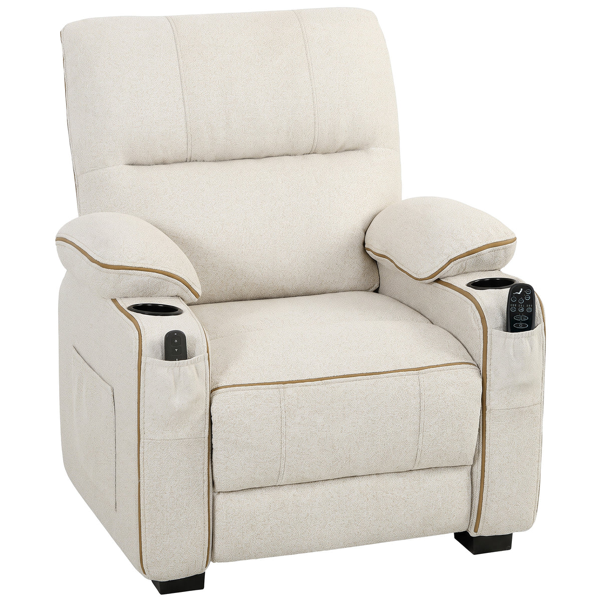Electric Massage Recliner Armchair with Vibration, Heat
