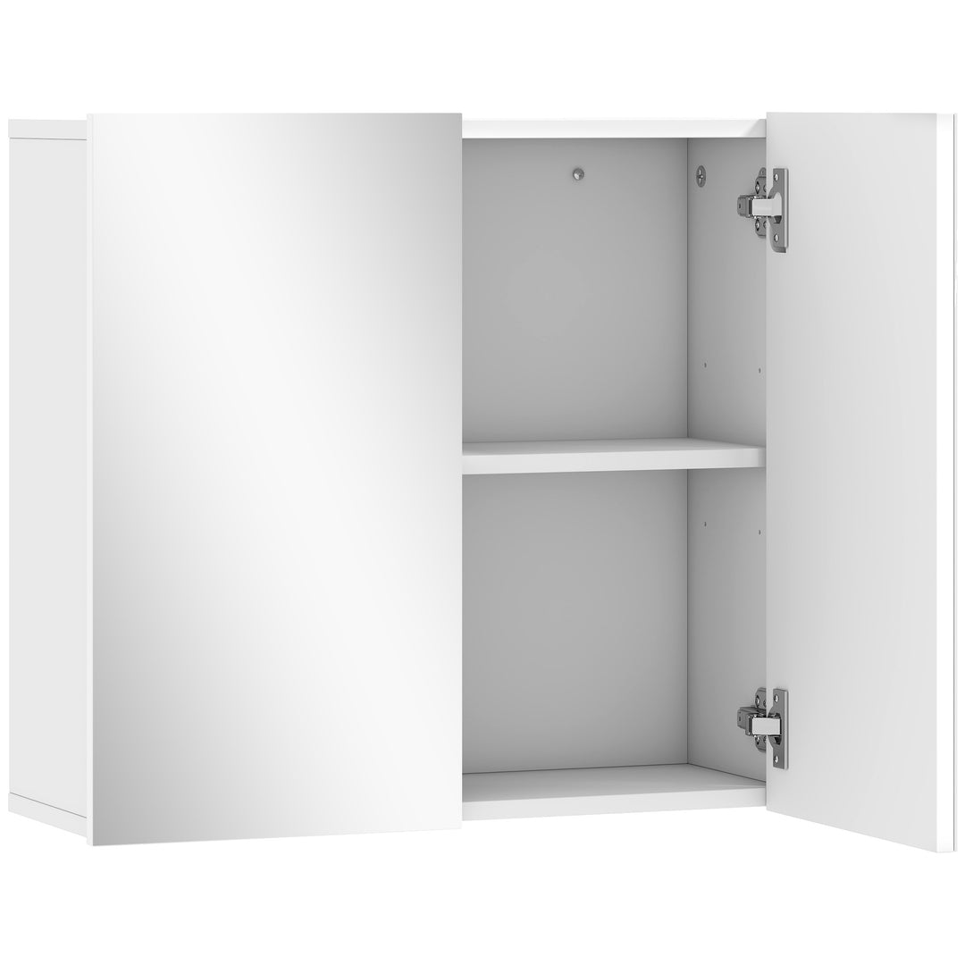 MCL Double-Door Bathroom Mirror Cabinet - White