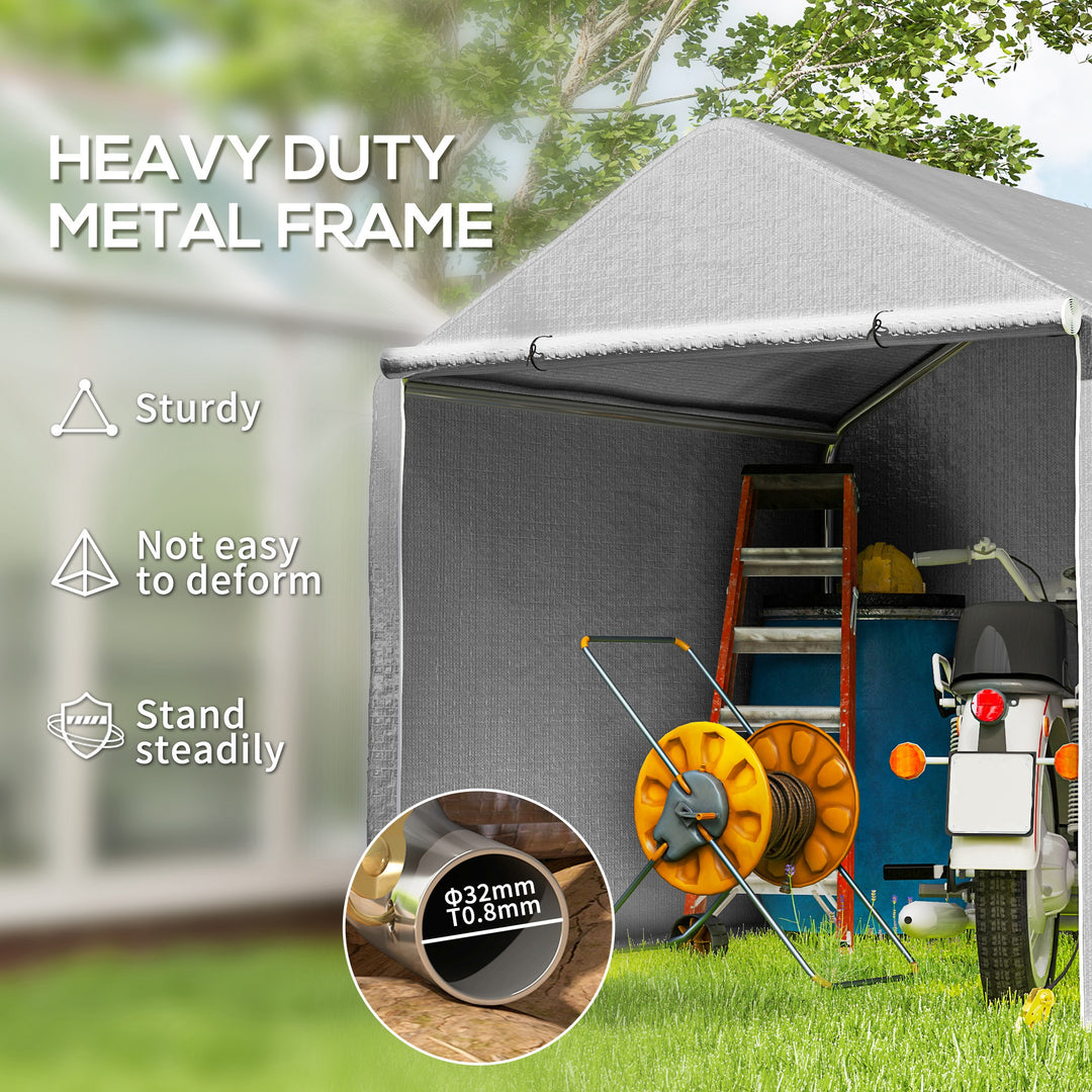 2 x 2m Garden Fabric Storage Tent - Grey