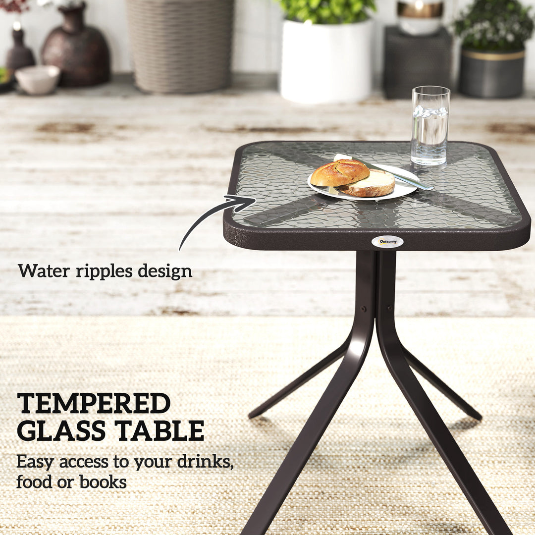 MCL Glider Rocking Chair & Table Set 2 Single Seaters Rocker Garden Swing Chair Patio Furniture Bistro Set Grey