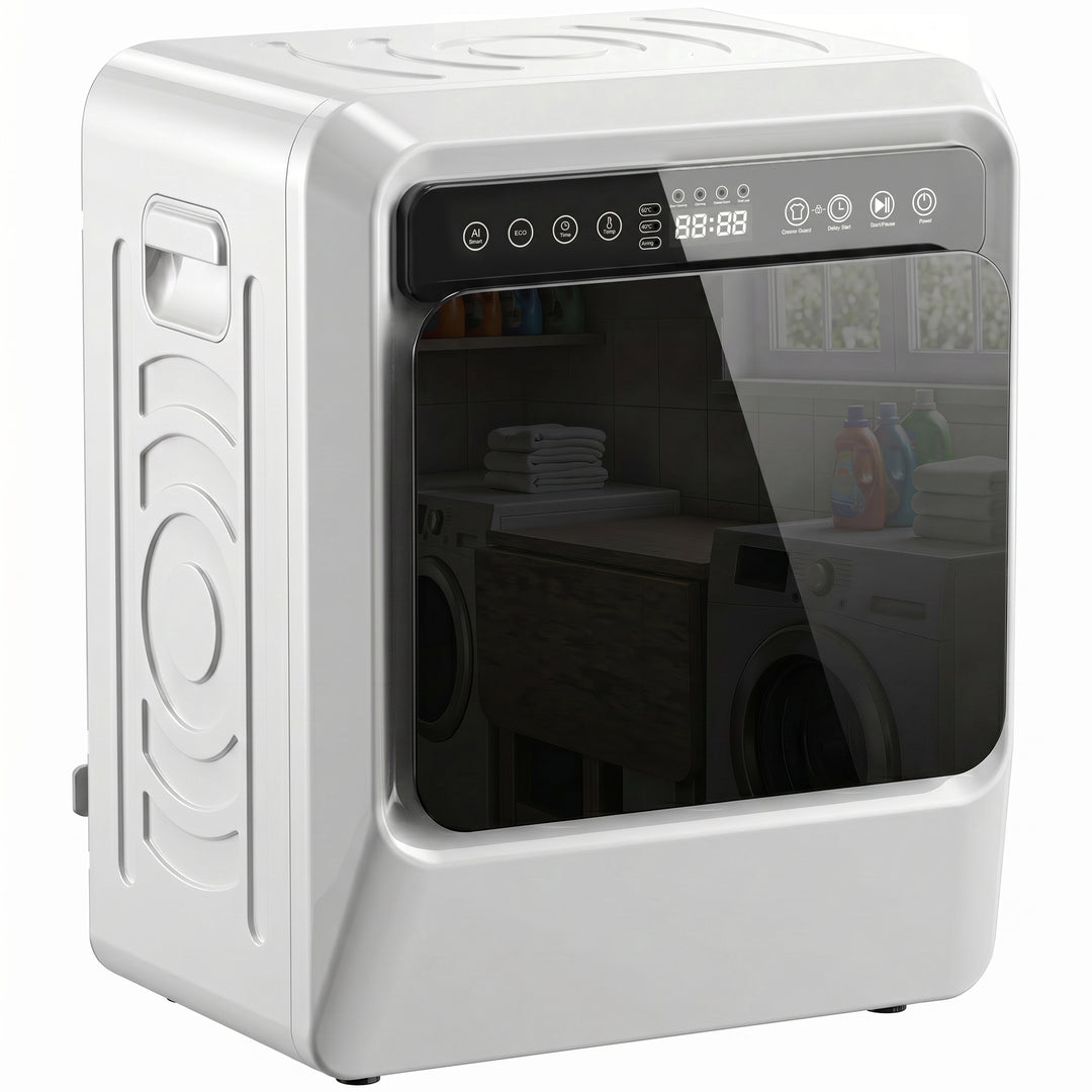 5kg Vented Tumble Dryer, 1000W Compact Tumble Dryer with Smart Drying,