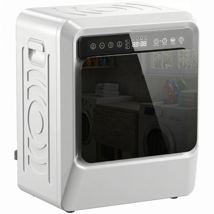 5kg Vented Tumble Dryer, 1000W Compact Tumble Dryer with Smart Drying,