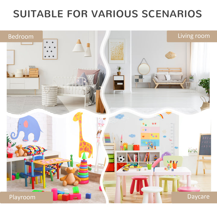 MCL Kids Bookshelf, Toy Organiser, with Storage Drawer, Wheels - White