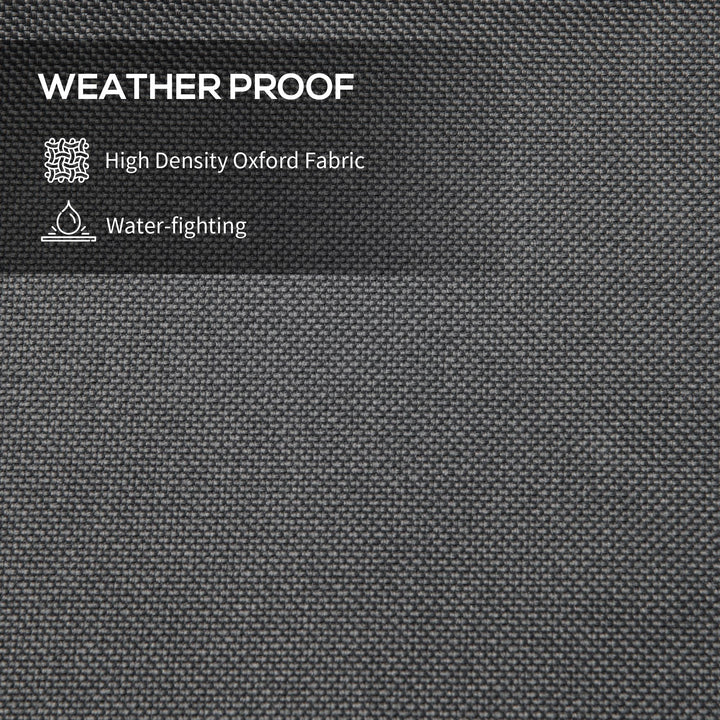 Parasol Cover, Patio Cantilever Cover, Banana Umbrella Protector with Rod, Zipper for Outdoor Garden, Patio, Dark Grey