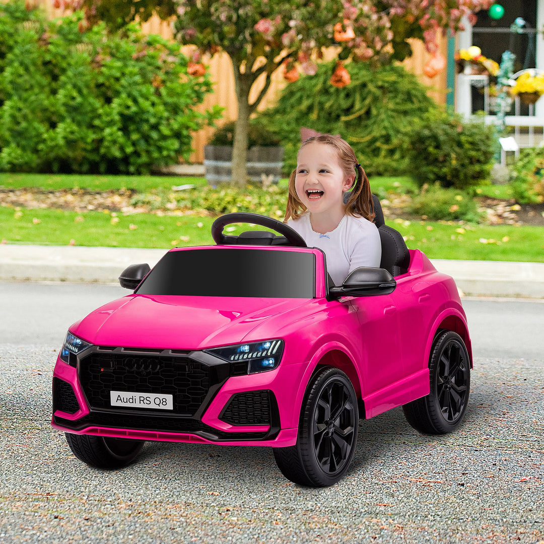 MCL Audi RS Q8 6V Kids Electric Ride On Car Toy w/ Remote USB MP3 Bluetooth Pink