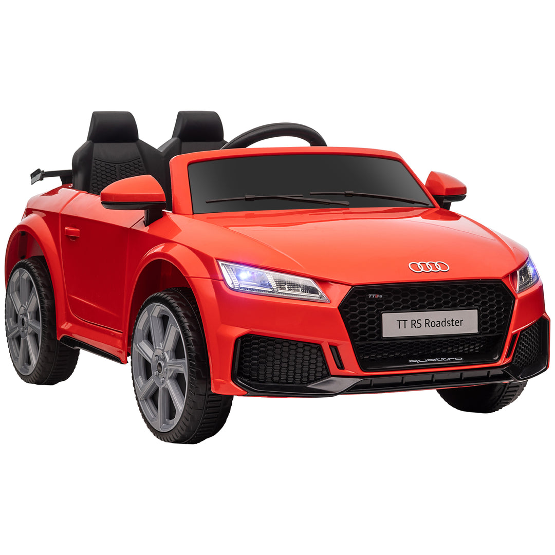 MCL Kids Licensed Audi TT Ride-On Car 12V Battery w/ Remote Suspension Headlights and MP3 Player 3km/h Red