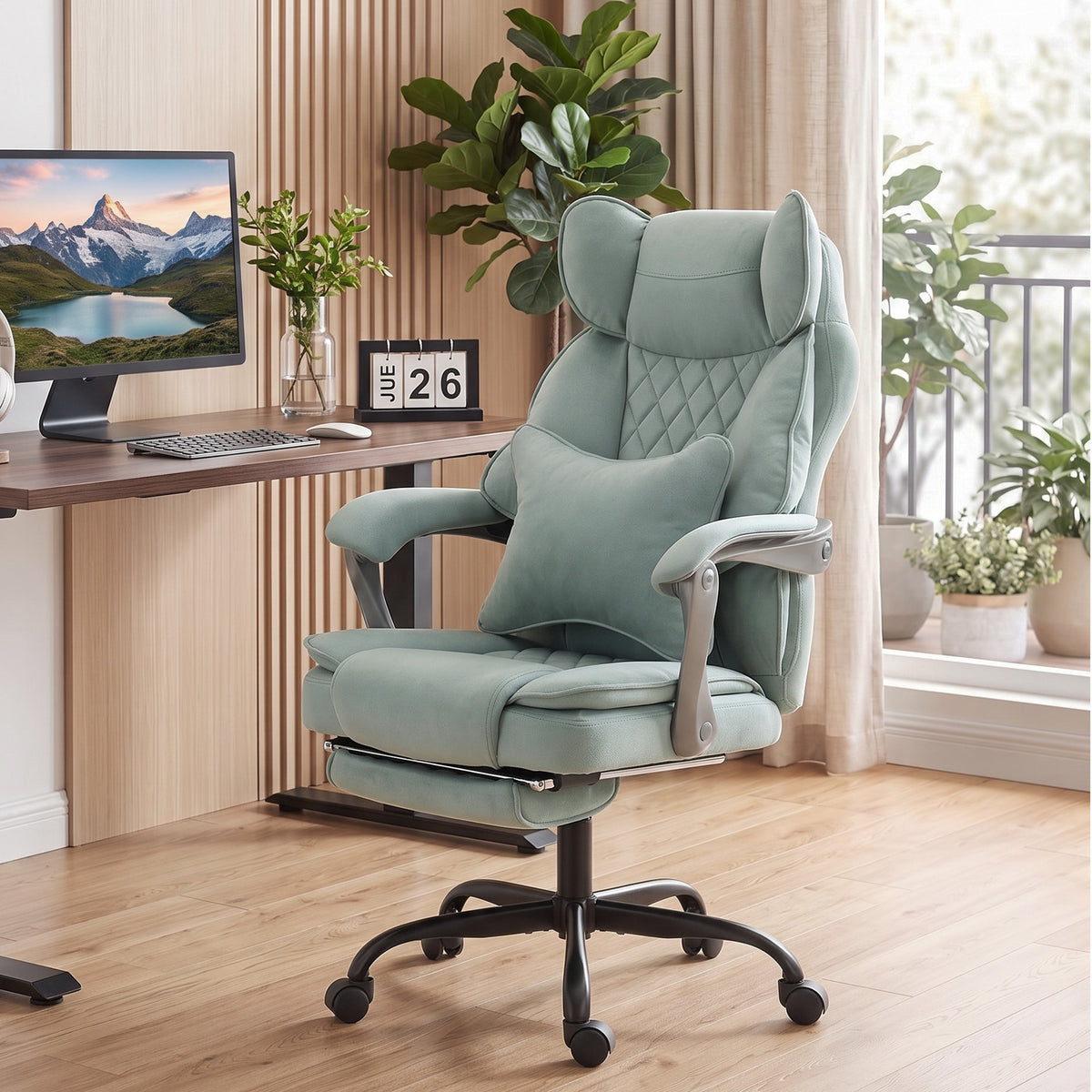 Executive Office Chair, Leathaire Big and Tall Office Chair 180 kg wit