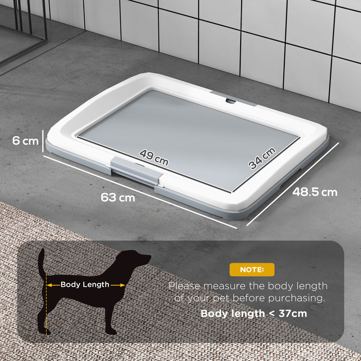 Dog Toilet Tray for Training Dogs, Dog Litter Tray for Indoor, Outdoor, 63 x 49 x 6cm