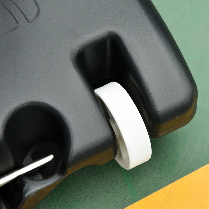 MCL Basketball Hoop Outdoor, Portable Basketball Hoop and Stand with Weighted Base, Portable on Wheels, 1.55-2.1m, for Teens, Juniors, Adults, White