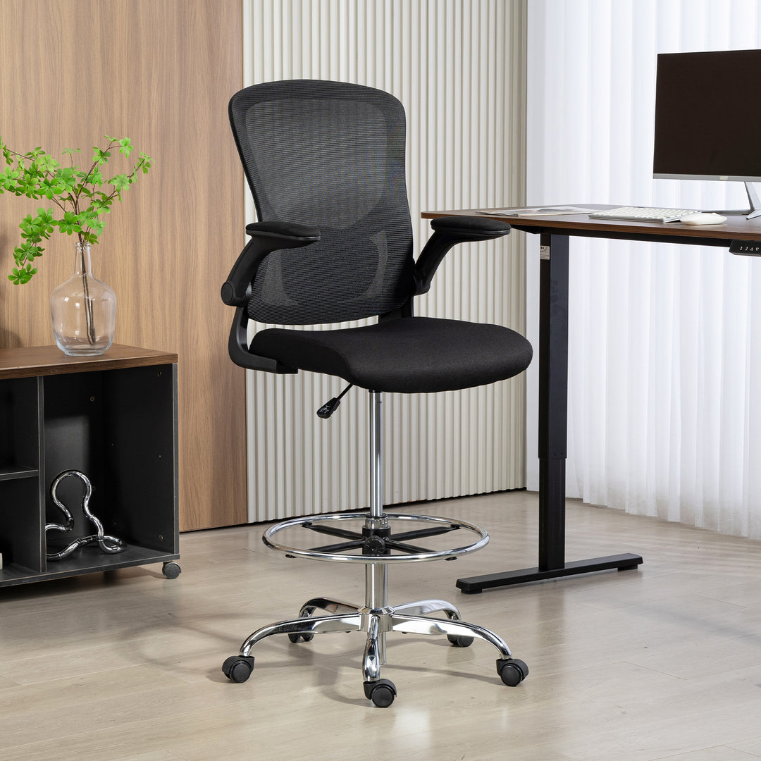 MCL Draughtsman Chair, with Adjustable Lumbar - Black