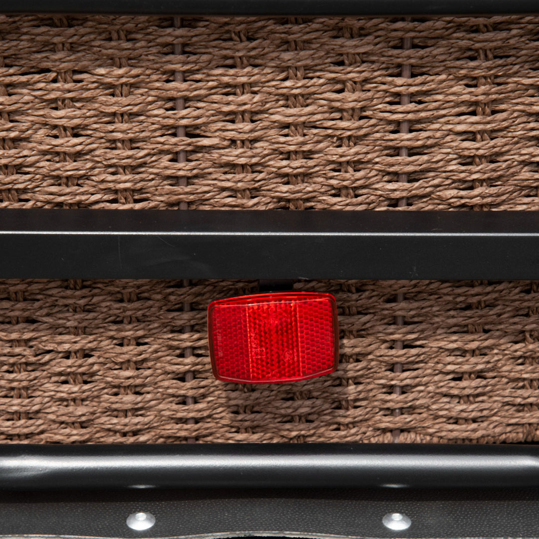 MCL Steel Bike Trailer with Triple Safety, Wagon Bicycle Trailer with Suspension, 2 Wheels Outdoor Storage Carrier, Black