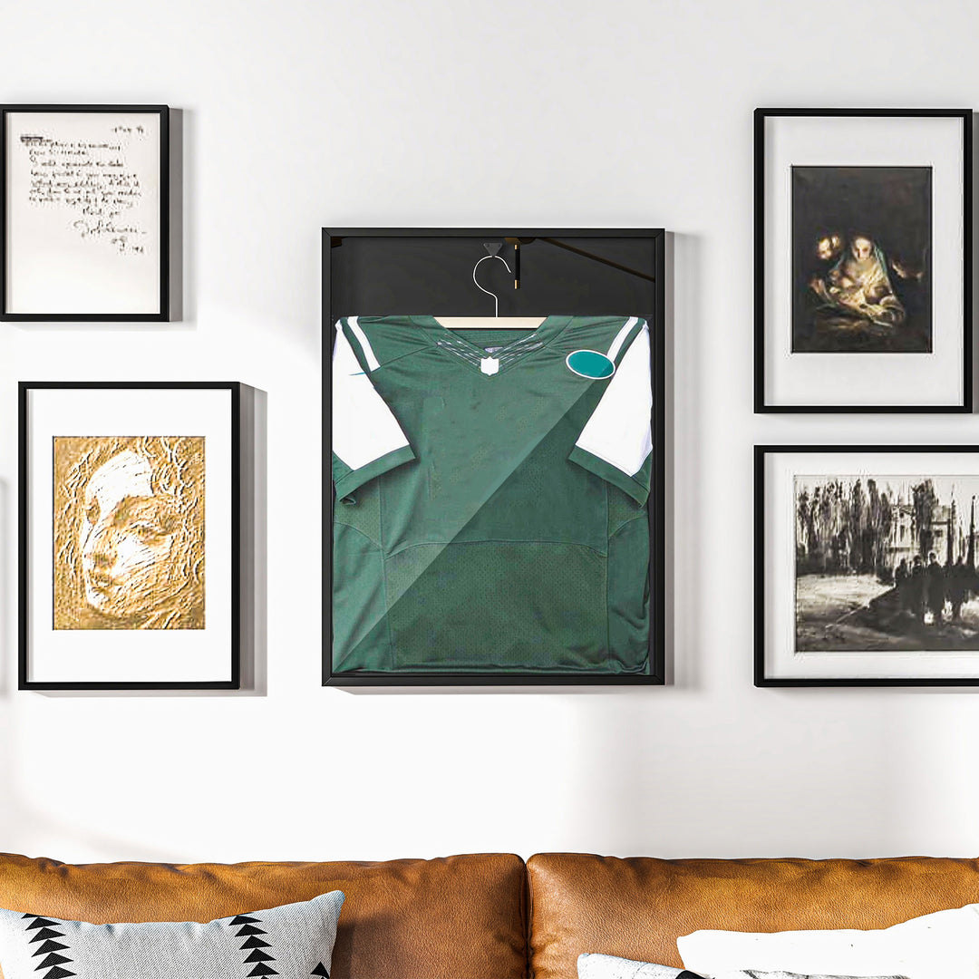 60 x 80cm Shirt Display Frame, with Inner Hook and Hanger - Black