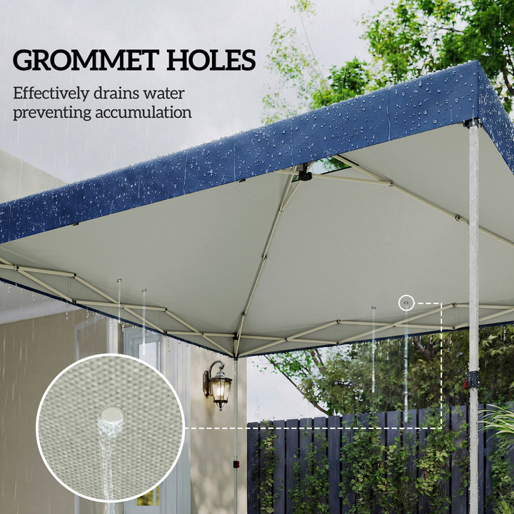Gazebo Roof Replacement UV50+ Waterproof Pop Up Canopy Cover with 8 Dr
