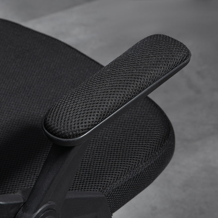 44-53.5cm Adjustable Height Work Chair, with Mesh Back - Black