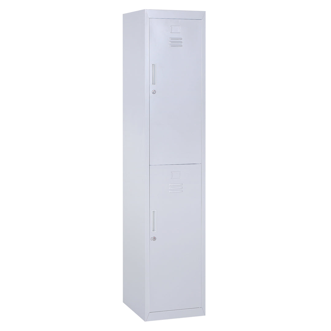 MCL Locker Cabinet Storage Cold Rolled Steel w/ Shelves Vertical Cupboard Grey 38 x 46 x 180 cm
