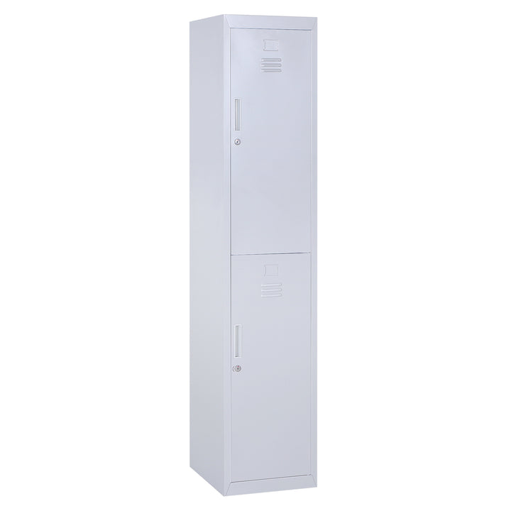 MCL Locker Cabinet Storage Cold Rolled Steel w/ Shelves Vertical Cupboard Grey 38 x 46 x 180 cm