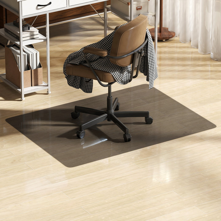 Chair Mat for Hard Floors, 90 x 120 cm Non-Slip Floor Mats for Wood/Tile Protection, Office & Home, Black