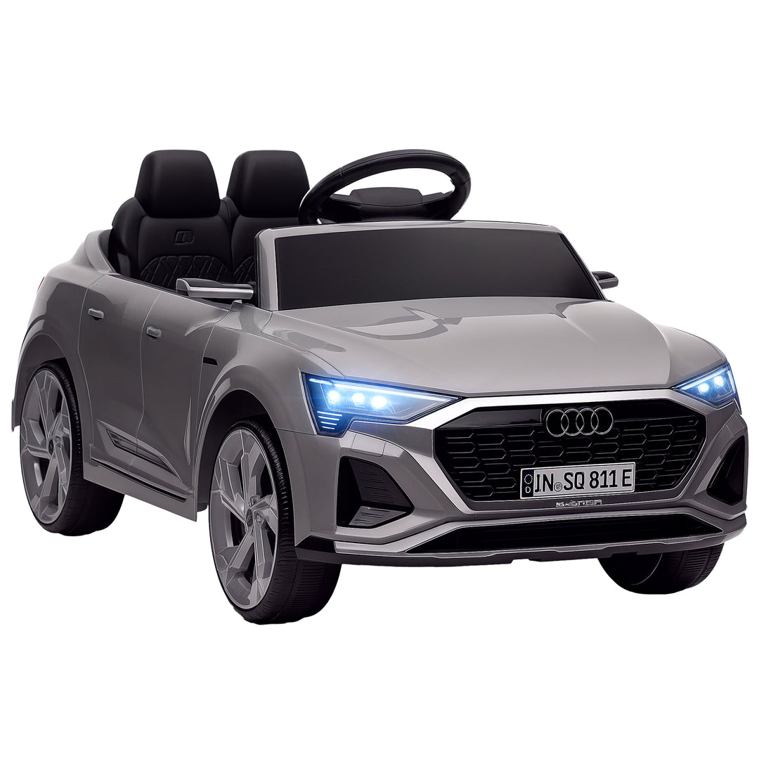 Audi Q8 e-tron Sportback Licensed 12V Ride on Car w/ Remote, 4 Spring 