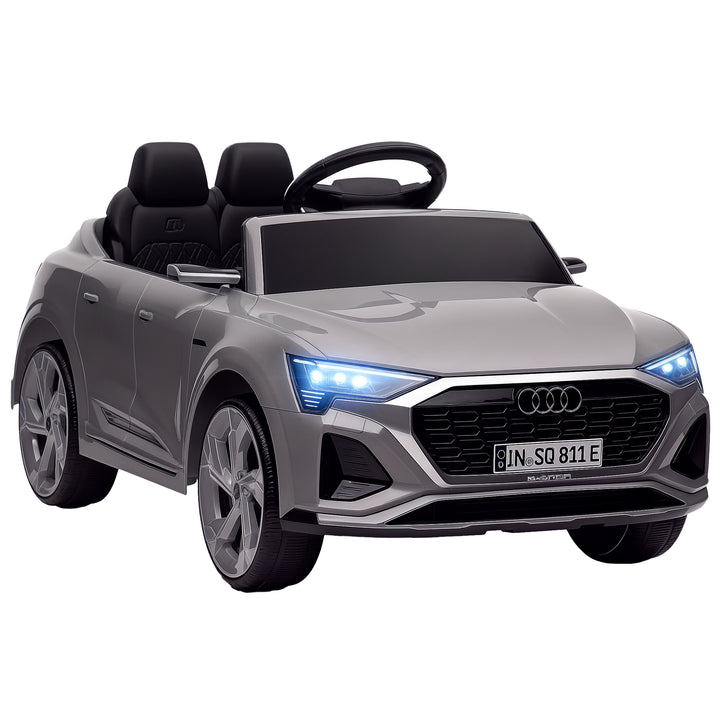 Audi Q8 e-tron Sportback Licensed 12V Ride on Car w/ Remote, 4 Spring 