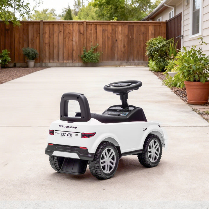 MCL Land Rover Licensed Toddler Ride on Car with Horn, Engine Sounds, Under-Seat Storage, for 18-36 Months, White