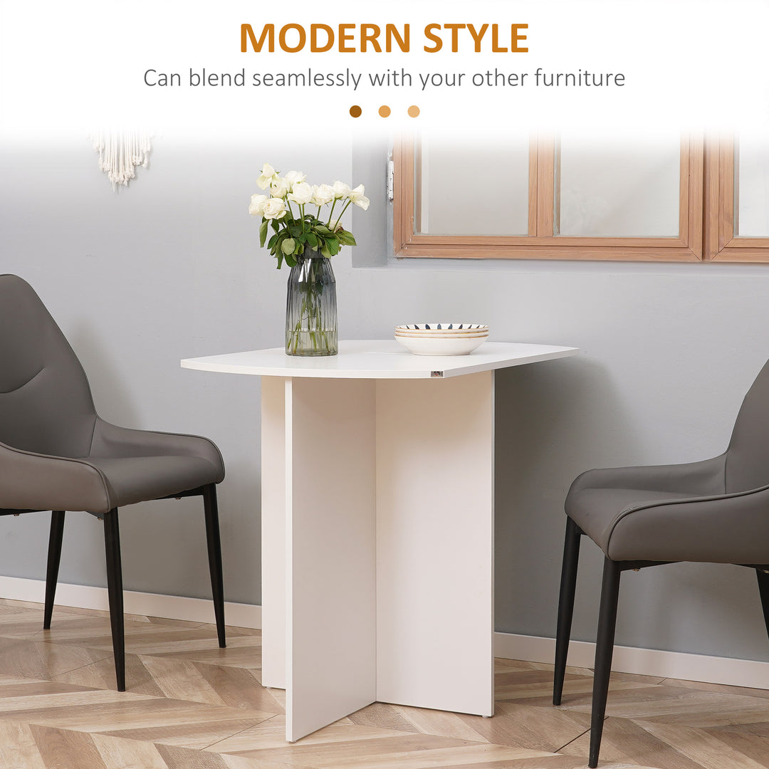 MCL Four-Person Drop Leaf Dining Table - White