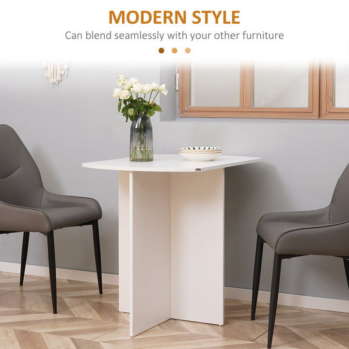 MCL Four-Person Drop Leaf Dining Table - White