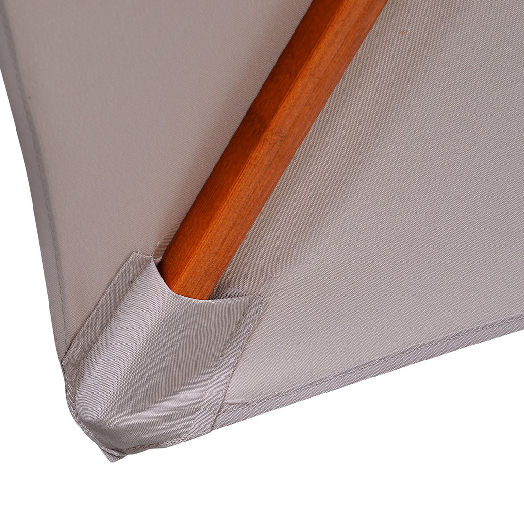 3 m Square Canopy Parasol - Grey