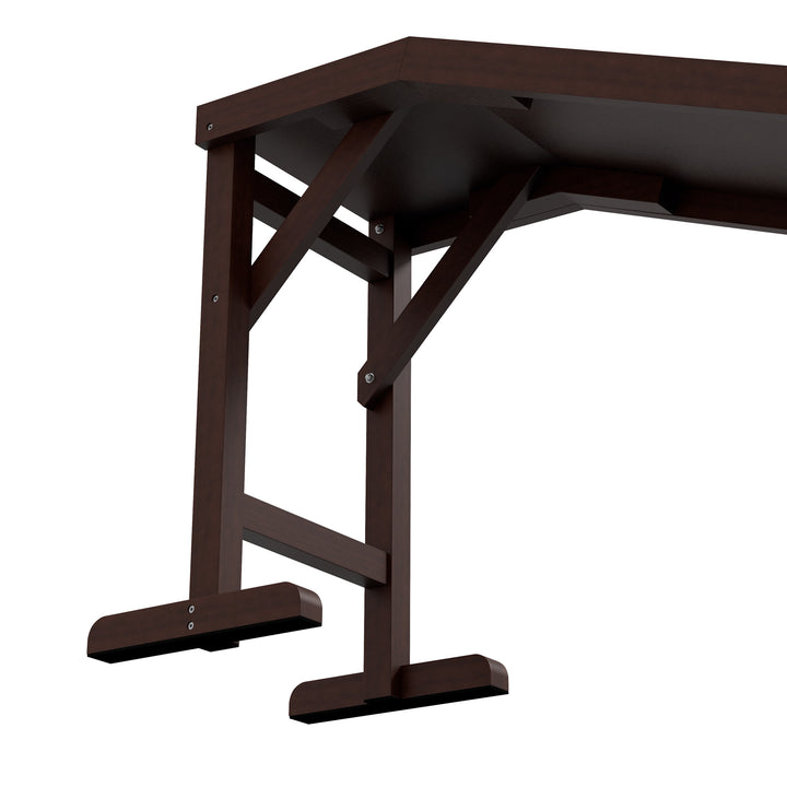 MCL Pet Ramp for Dogs with Non-Slip Carpet and Top Platform - Brown & Grey