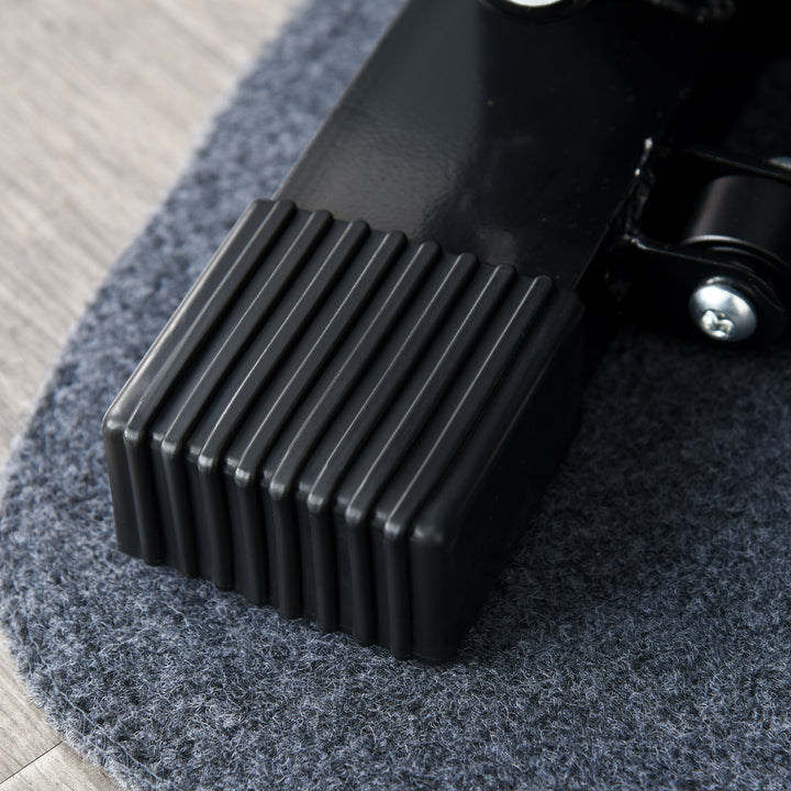 MCL Portable Mini Stepper, Exercise Fitness Machine for Legs Arms Thigh Toner Toning Machine, Stair Steps Workout Training Fitness, w/ Resistance Bands and Floor Mat, Black