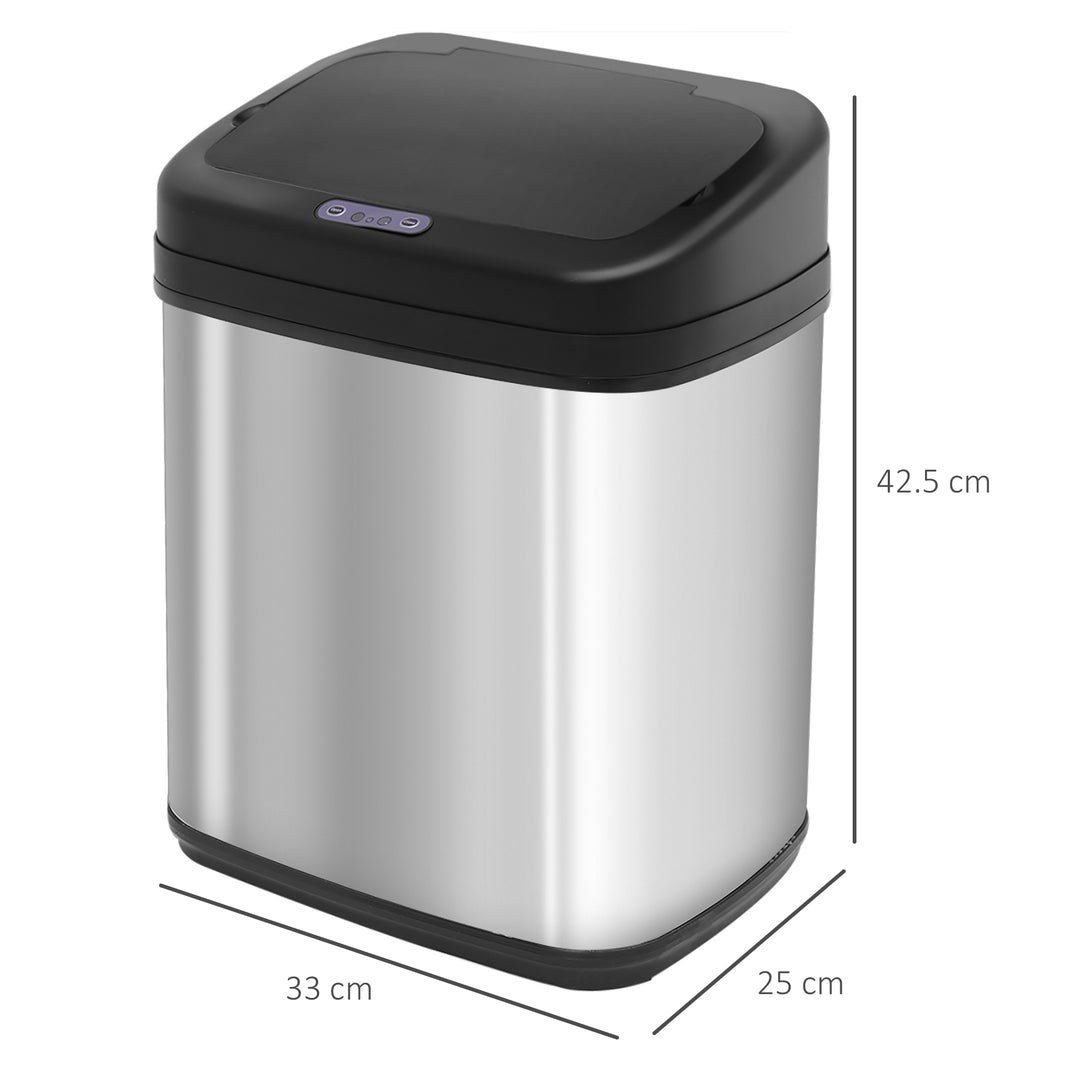 MCL 20L LUXURY Automatic Sensor Dustbin Kitchen Waste Bin Rubbish Trashcan Auto Dustbin Stainless Steel with Bucket 33*25*42.5CM